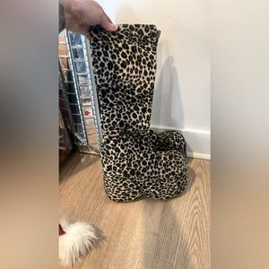 Rave cheetah boots!